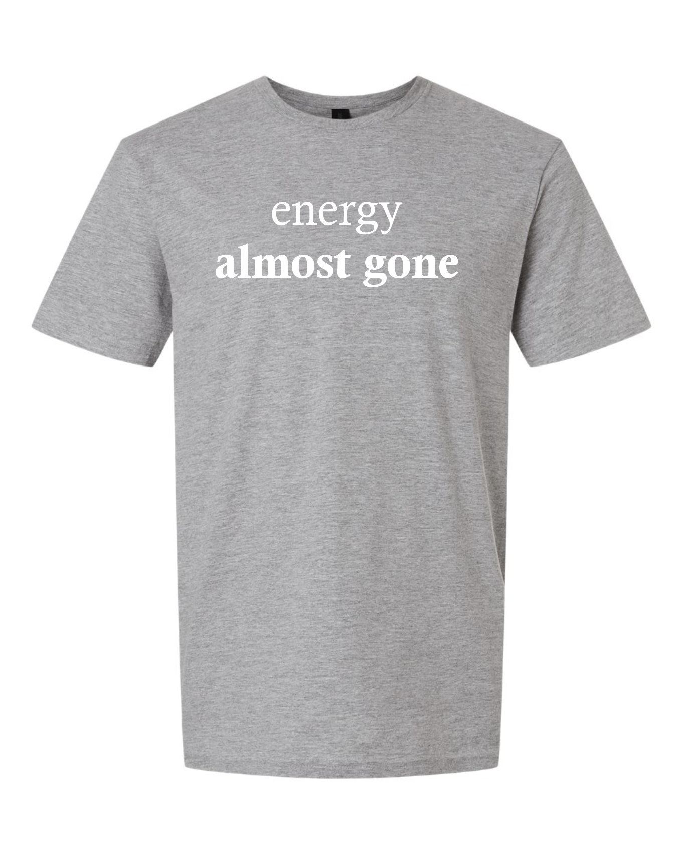 Energy almost gone